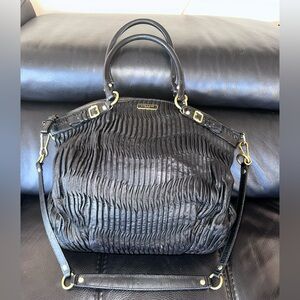 🖤 Coach Madison Lindsey Satchel| Black Gathered Leather | Retail: $598 -a beauty